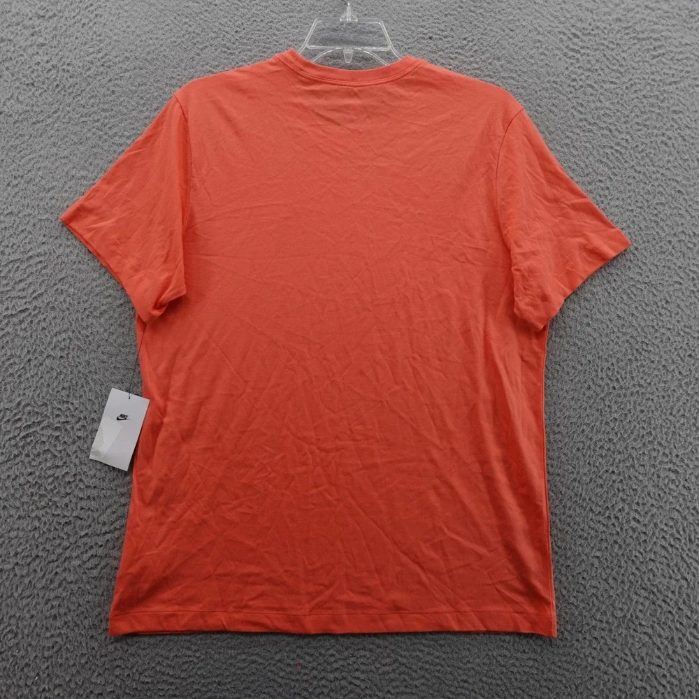 The Nike Tee Mens Short Sleeve TShirt Orange Casual Cotton Swoosh NWT
